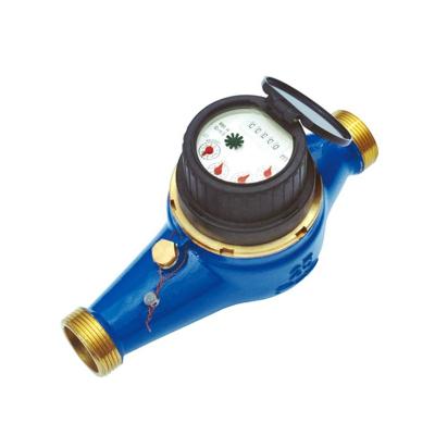 China Latest Design 1.6Mpa Multi Brass / Iron Brass Jet Super Dry Water Meter for sale