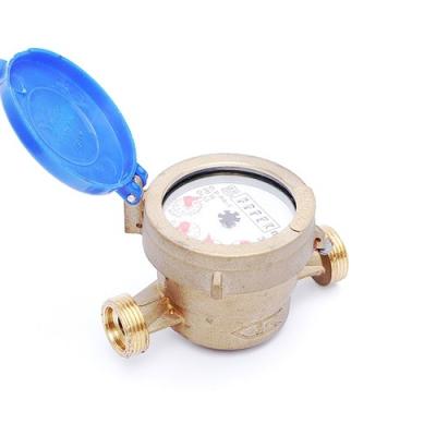 China Brass / Iron Single Spray Wet Type Water Meter for sale