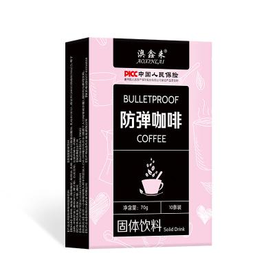 China Natural Instant Coffee Meal Replacement Satiety Bulletproof Solid Drink Ketogenic Black Coffee for sale