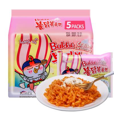 China Spicy Chicken Fried Noodles 140g*5packs Flavor Gluten Free Hot Spicy Korean Hot Ramen Chicken Noodles for sale