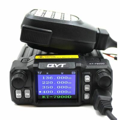 China QYT KT-7900D Quad Band Mobile Radio 144/220/350/440 MHz Large 25 Watt Display LCD KT7900 27*15.5*6CM for sale