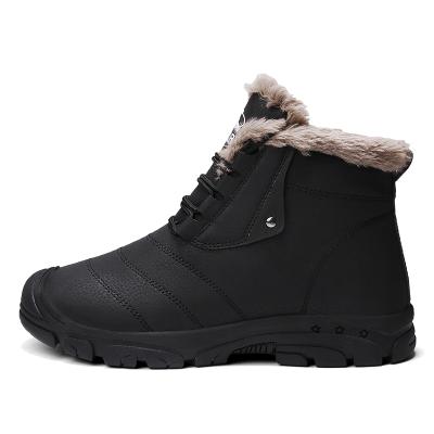 China Lightweight Outdoor Boots High Neck Leather And Men Boots Flat Bottom Shoes for sale