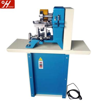 China YH-15A High Speed ​​Double Side Leather Belt Double Edge Round Trimming Cutting Polishing Machine for sale