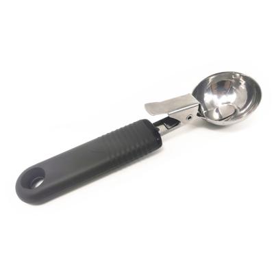 China Sustainable Premium Silicone Handle And Stainless Steel Ice Cream Scoop Tools for sale