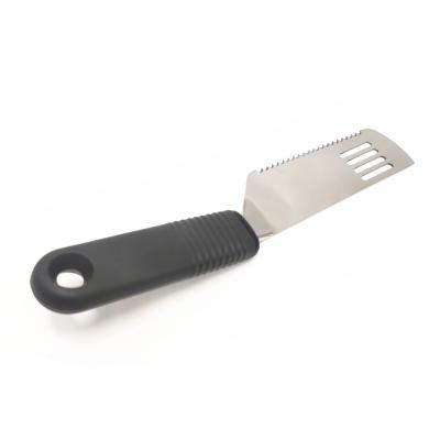 China Viable Premium Handle And Silicone Stainless Steel Turner Cooking Tools Steak Shovel for sale