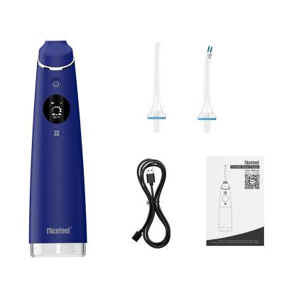 China LED Display Intelligent Battery Power and Working Mode FC2662 Powerful Beautiful Floss Water Jet Flosser Dental Teeth Cleaner for sale