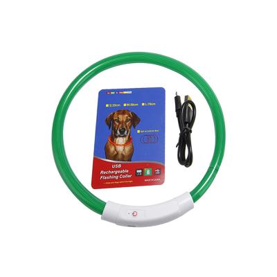 China Viable The Fine Quality Fashionable Pet Flash Collar Usb Rechargeable Flash Collar for sale