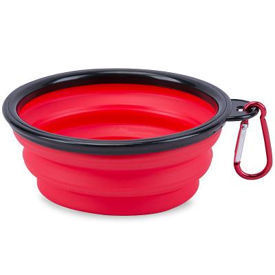 China New Type Automatic Collapsible Bowl Pet Dog Travel Silicone Feeding Water Bowl Pet Cat and Dog Supplies Outdoor Pet Bowl for sale