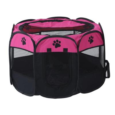 China Breathable Pet Barrier Nest Small Foldable Cage Puppies Room General Dog Cat Closed Eight-sided Pet Beds for sale