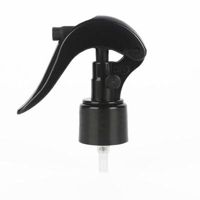 China Non Spill 24mm Gun Spray Bottle Black Plastic Trigger Pump 28mm Head Spray Gun for sale