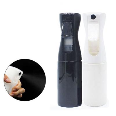 China Cosmetic Hair Salon Mist 200ml Trigger Fine Empty Refillable Spray Bottle Plastic Continuous Spray Bottle With Pump for sale