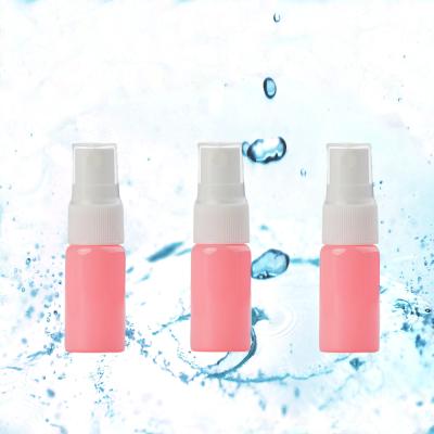 China Mini 10ml Pink Design Flat Glossy Cute Spray Mist Spray Glass Perfume Bottle Mini Cosmetic Bottle Packaging for sale