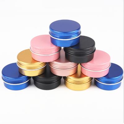 China 10ml Lip Balm Cosmetic Containers Packaging 15g Cosmetic Aluminum Jar Tin With Aluminum Lid Wholesale for sale