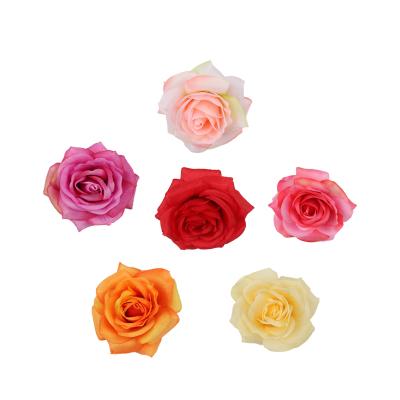 China Fabric Artificial Silk Flower Maker Wedding Simulation Rose Flower Party Home Decor for sale