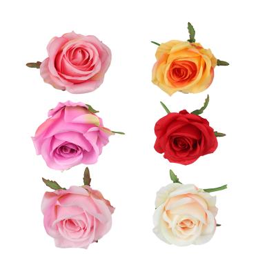 China Cheap Simple Fabric Simulation Rose Flower Artificial Red Rose Flower Preserved Roses for sale