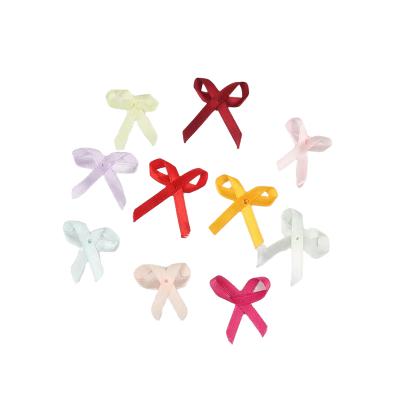 China Chinese style ribbon bow decoration/pre-tied bow and twisted tie/pre-tied twisted bow of candy satin gift for sale