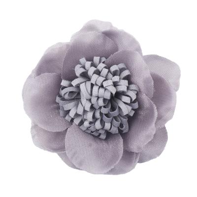 China Japan and Korean Style Boutique Patchwork Applique Wedding Dress Fabric Flowers Bride Clothes Headwear Decoration Chiffon Artificial Flowers for sale