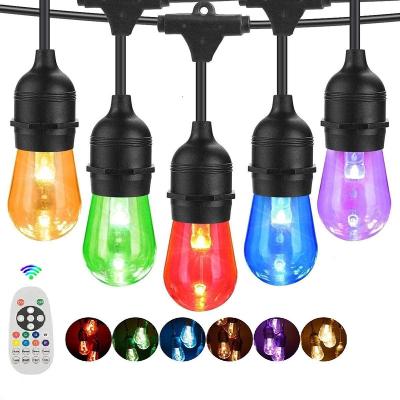 China Party Multicolor Smart String Lights App Control , Outdoor Waterproof Ip65 Music Led RGB String Light for sale