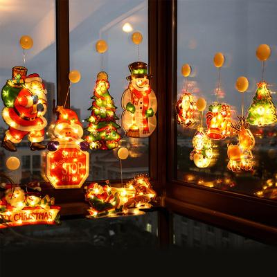 China Creative 3d Christmas Tree Light Hanging Led Decoration Lights Window Christmas Lights Modeling Scene Layout Colorful Lights for sale