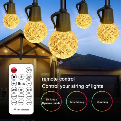 China 2021 NEW Integrated Waterproof Outdoor Flexible Led Light Bulbs String Patio Lights Halloween Party Lights for sale