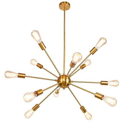 China Modern Hot Classical Satellite Lamp 18 Pendant Lamp Ceiling Light Sales Gold Finish Decorative Modern Pendant Lamp Spider Chandelier for sale