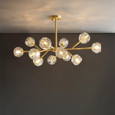 China Modern Design Modern Restaurant Crystal Chandelier Pendant Lamp Luxury Light for Suites Living Room for sale