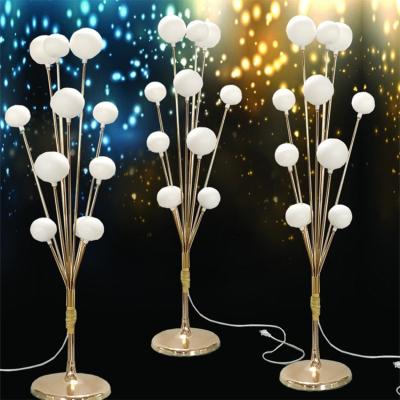 China factory wholesale 1.2-1.5m adjustable wedding props tree shape road guide light ball wedding stage road guide lamp for sale