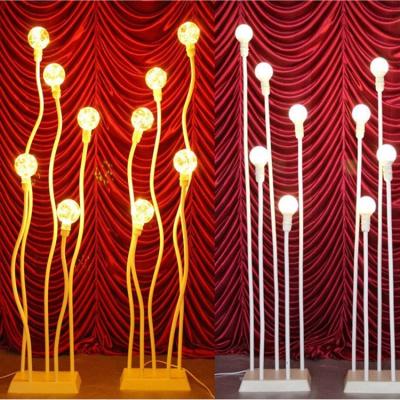 China Other Bright New 2021 Wedding Stage Backdrop Floor Lamp Ball Guide Lamp Wedding Road Lead Light for sale