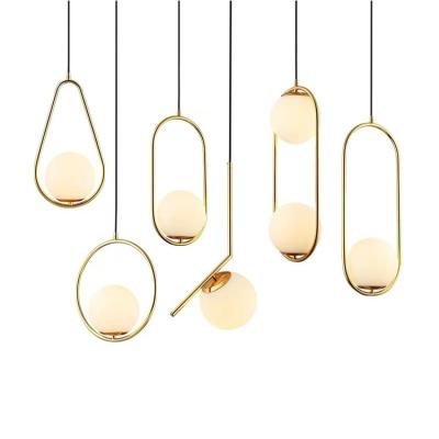 China Nordic Modern Indoor Pendant Lamp Factory Bubble Ball Glass Metal Glass Ceiling Lamp Nordic Wholesale Modern Pendant Lights for sale