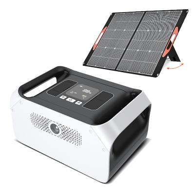 China C Type Outdoor Solar Power Station Portable Generator 1000W Off Grid Solar Power System for sale