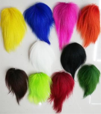 China Fly Tying Fishing Fly Tying Fishing Hair Clousers Bass Jigs Goat Tail Wick 10 Colors Dyed Fly Fishing 10 Colors Hair Clousers Flame Deceivers Tying Materials for sale