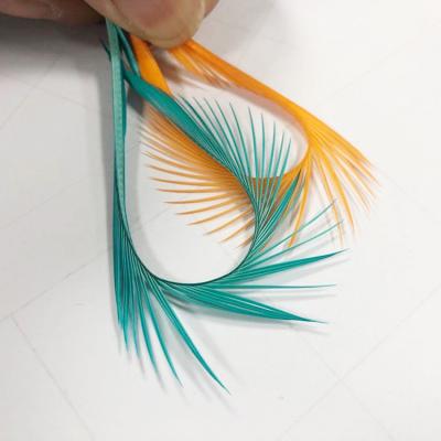 China Fly Tying Fly Tying Goose Biots Cheap Price 13 Colors Stripped Goose Feather For Fly Fying for sale