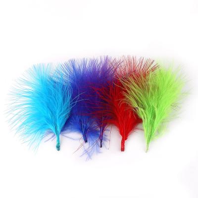 China Soft fine down good colored turkey soft down turkey pluff high quality handcraft fine turkey hair for fly fishing and decoration for sale