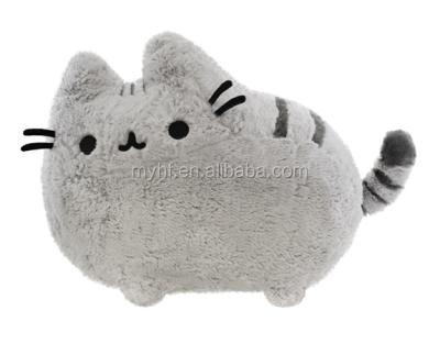 China Stuffed Animal New Arrival Products Kawaii 40cm Blue Cat Plush Pillow Toy Red Beige White Gray for sale