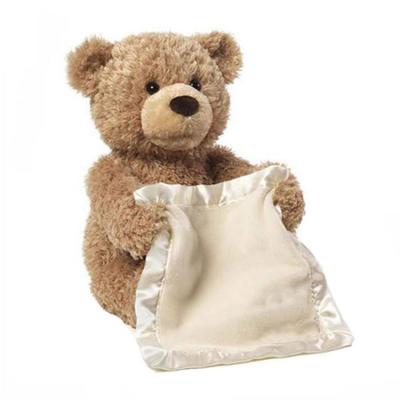 China Baby Gift 30 Cm Sitting Bear Toys With Super Soft Baby Blanket for sale