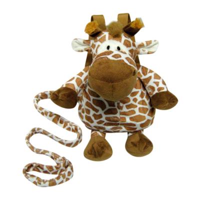 China Popular High Quality Chlidren Gift Plush Giraffe Backpack Harness For Toddler Kids for sale