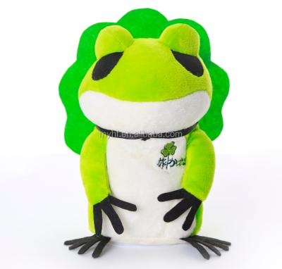 China Popular Kids Gift Singing Green Frog Talking Lighting Moving Toys With Sound Toy for sale