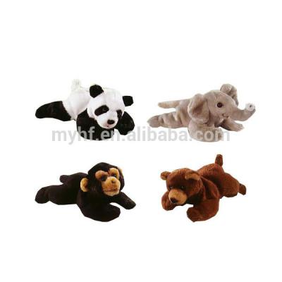 China Stuffed Plush Materials Animal Style Panda Elephant Monkey Bear Magnet Small Toys for sale