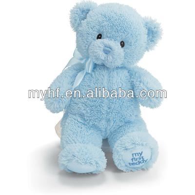 China lovely gift baby my 1st blue bear plush stuffed toys for sale