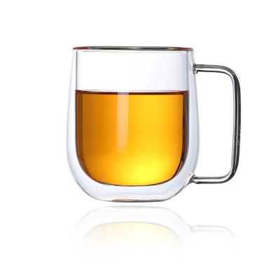 China Sustainable Low Price Glass Mug With Lid Good Quality Clear Glass Tea Cup for sale