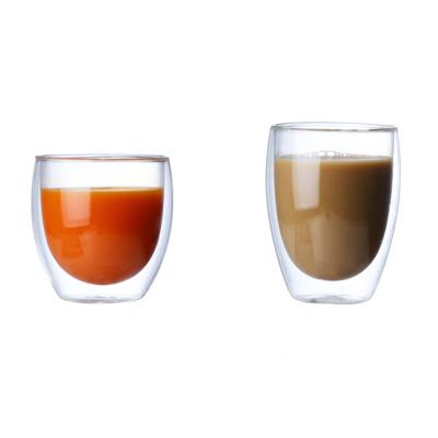 China New Style 350ML Viable Customized Cup Milk Coffee Mugs Beauty Water Clear Glass Cup for sale