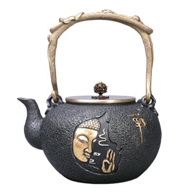 China Retro Japanese Handmade Teapot High Quality Cast Iron Teapot Sustainable For Boiling Water for sale