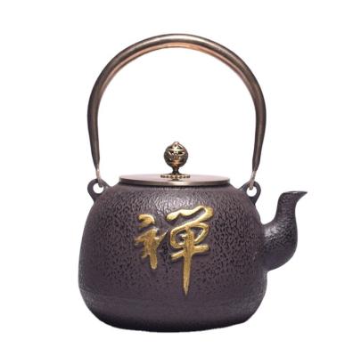 China Gusheng High Quality Viable Antique Teapot Decorative Cast Iron Kungfu Teapot For Household for sale