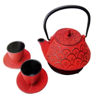 China Gusheng Japanese Style Cast Iron Viable Metal Black Caboche Teapot 0.6 L Pot With Filter for sale