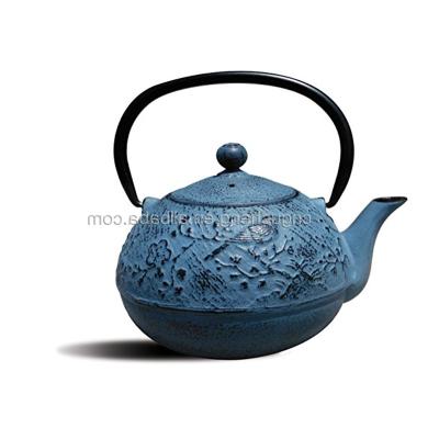 China Wholesale Gusheng Viable Hot Selling Luxurious Cast Iron Style Teapot Red Enamel Tea Kettle for sale