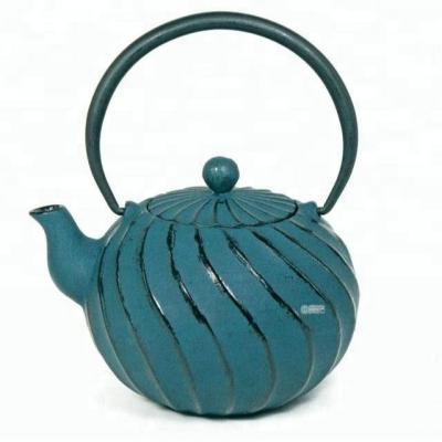 China Factory Supply Viable Chinese High Quality Cast Iron Teapot 1000ml With Tea Strainer for sale