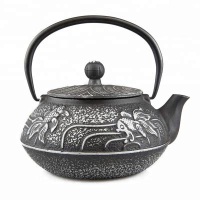 China Easy Viable To Carry Black Tea Pot Cast Iron Infuser Japanese Handcrafted Teapot Set for sale