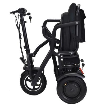 China Easily Motion Plane Approved Fast Travel Drive 50ah 75ah Reverse Speed ​​Three Wheel Mobility Scooter for sale