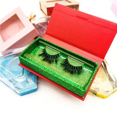 China Wholesale High Quality Natural Long Diamonds Customized Packaging Cruelty Free Dramatic 20mm Long 3D 5D Mink Eyelashes Vendor Boxes for sale