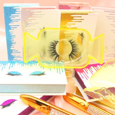 China Wholesale Cruelty 3d Effect Mink Eyelashes Thick Strip False Eyelashes Free Layered Custom Lashes for sale